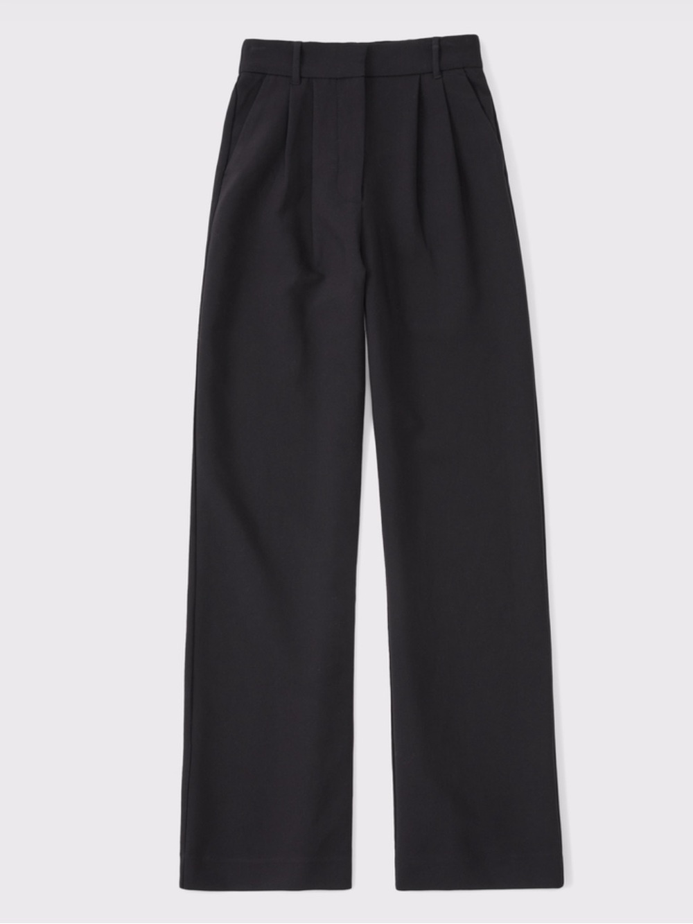NWOT A&F Sloane Tailored Wide Leg Pants Black / Size 28 Regular